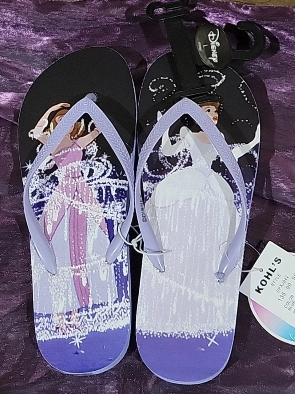 Disney Cinderella Flip Flop Bundle  NWT 9/10